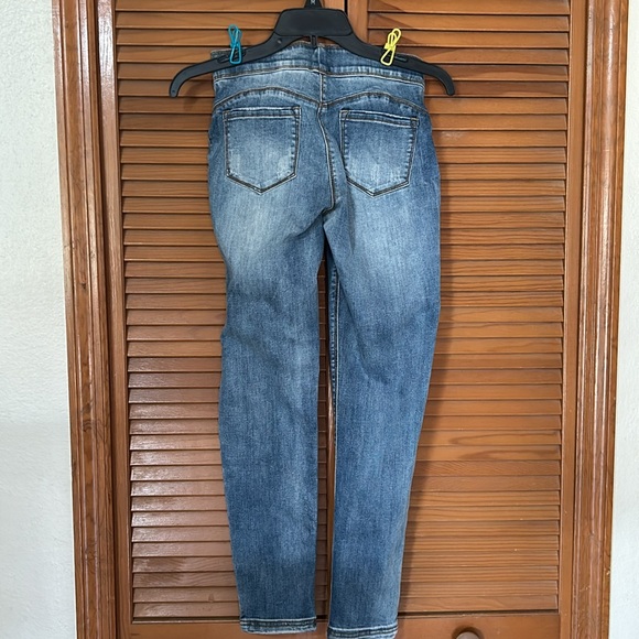 OMG Skinny Ankle Distressed Jeans small Denim - Picture 3 of 9